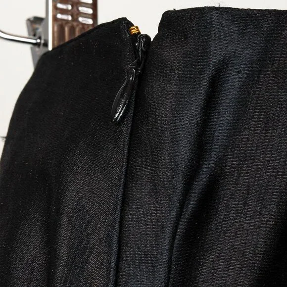 Prada 2009 Black Large Satin Bow Skirt - Picture 8 of 12